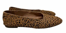 Madewell Cory Leopard Calf Hair Ballet Flats Shoes Women  s Size 8