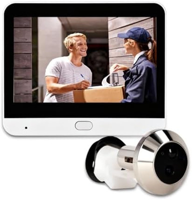 1080P Video Door Viewer, 120° Peephole Camera with 4.3 Inch Color Monitor, Two W