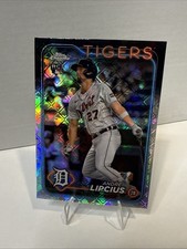 Andre Lipcius Rookie RC 2024 Topps Chrome Logofractor Card #227 Detroit Tigers. rookie card picture