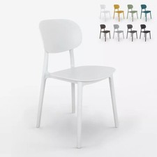 Sedia design moderno polipropilene cucina sala da pranzo esterno Nantes