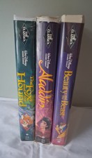 Lot of 3 Walt Disney Classic VHS Black Diamond Edition Clamshell