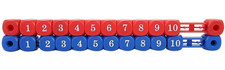 Table Football Score Counter Blue Red 10 Numbers for Foosball Tables
