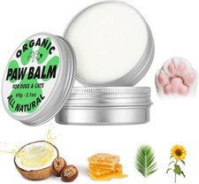 Dog Paw Balm  Nose Balm 2.1oz , Lick-Safe  All-Natural Dog  Cat Paw Protect