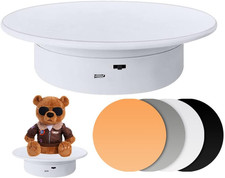 Display 360 Degree Electric Turntable,For Small Product Display, 7.87In D