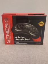 Retro-bit Official Sega Genesis Controller 6-Button Arcade Pad 