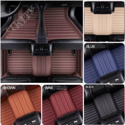 Cubierta Para Carro Alfombras Autos Tapetes De Cuero Piel Accesorios de lujo