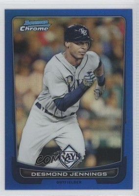 2012 Bowman Chrome Blue Refractor 53/250 Desmond Jennings #114 z6b