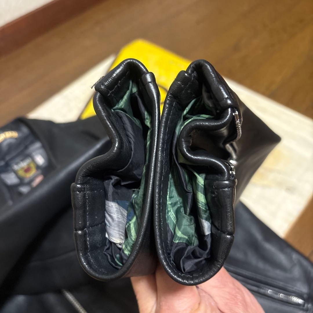 Stussy & Schott Cowhide 8" Denim Shorts 38" Collab Used No Tears thumbnail 9