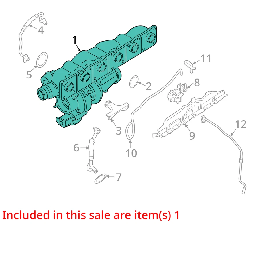 BMW 535i 2011 turbocompresor fabricante de equipos originales 106 k millas (LKQ~436734831) Foto 4 de 4