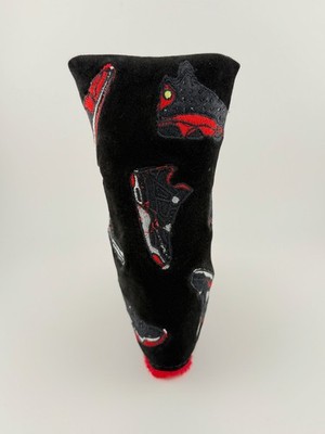 *NEW* TBC The Buck Club Golf Putter Head Cover Air Jordan Shoes Black RARE!!