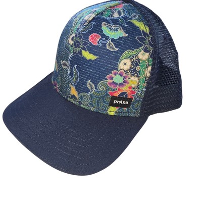 Prana Lower Pines Trucker Hat Nautical Kona Floral Mesh Back Unisex NWT 1973061