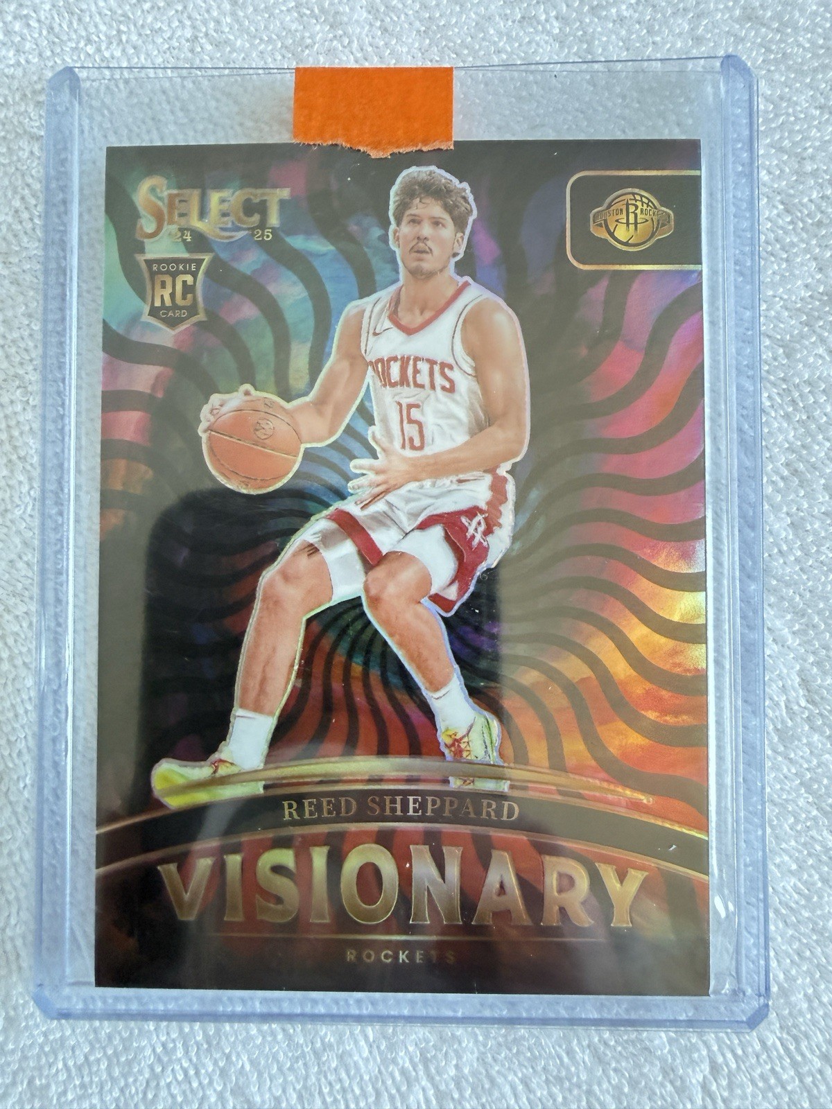 2024-25 Panini Select Reed Sheppard Visionary Rookie Card SSP Case Hit Rockets