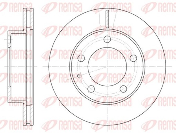 2X Remsa Bremsscheibe 6203.10 FüR GF Ford ECP CP Probe Mazda 626 Premacy 258Mm 5-image