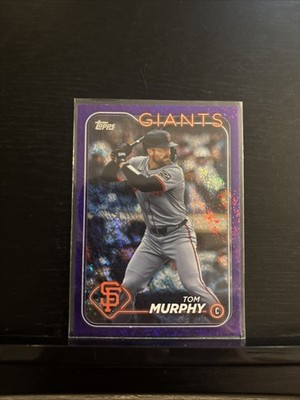 Tom Murphy 2024 Topps Update Series #US170 Purple Holo Foilboard /799 SP Giants
