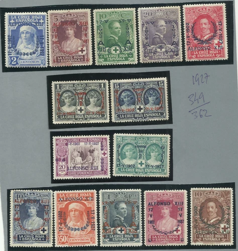 SPAIN. STAMPS JURA CONSTITUTION 1927.