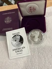 1993 P American Silver Eagle Proof COA And OGP 405,913 minted, a Better Date