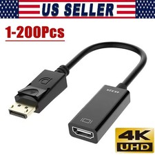DP Displayport Male to HDMI Female Cable Converter Adapter for PC Desktop Lot