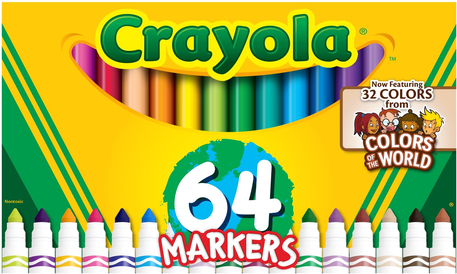 With Colors Of The World, 64 Ct, Back To School