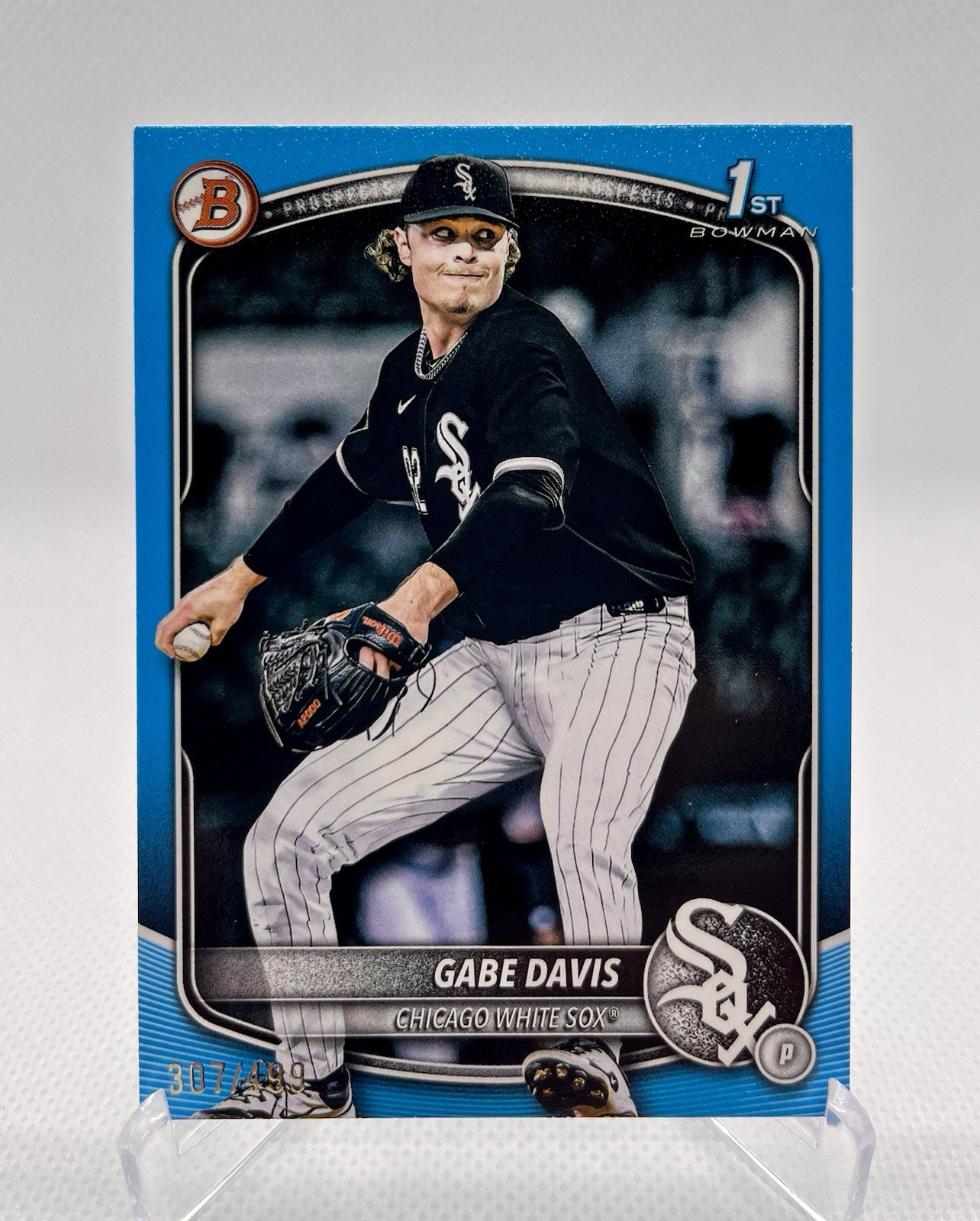 2025 Bowman Draft Gabe Davis Sky Blue Border 1st Prospect #/499 White Sox