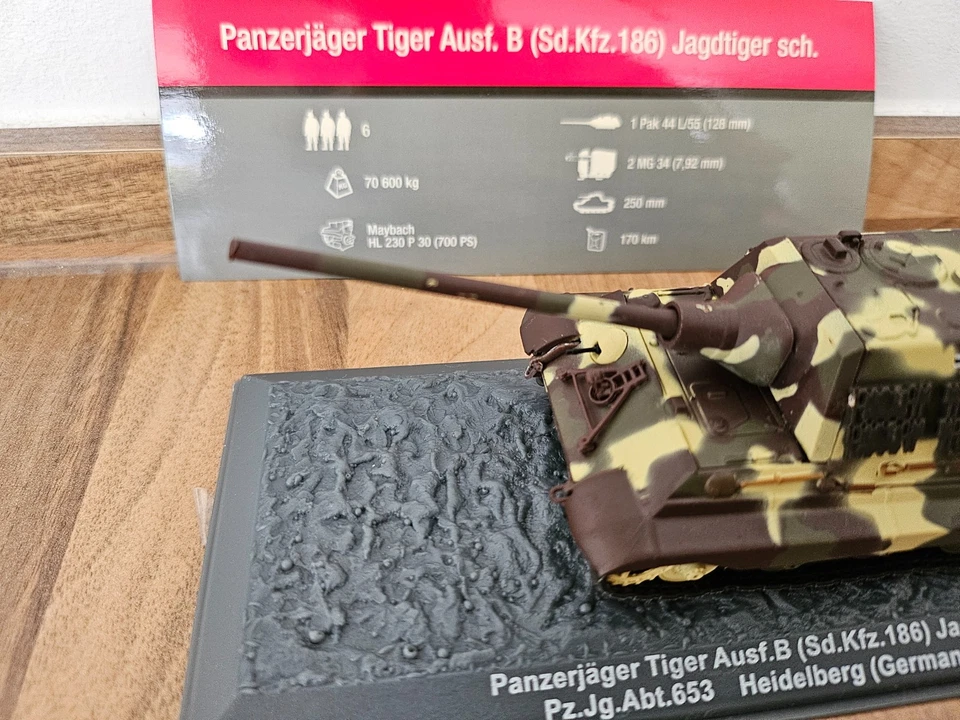 Panzerjäger Tiger Ausf. B (Sd.Kfz 186) Jagdtiger ALTAYA 1:72 - Bild 3 von 4