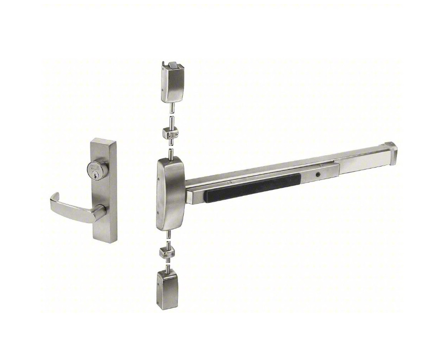 SARGENT Surface Vertical Rod: 36 in Max Door Wd Vertical Rod Exit Device LR