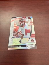 2020 Panini Prizm Draft Picks Silver Prizm #101 Tua Tagovailoa Rookie Card. rookie card picture