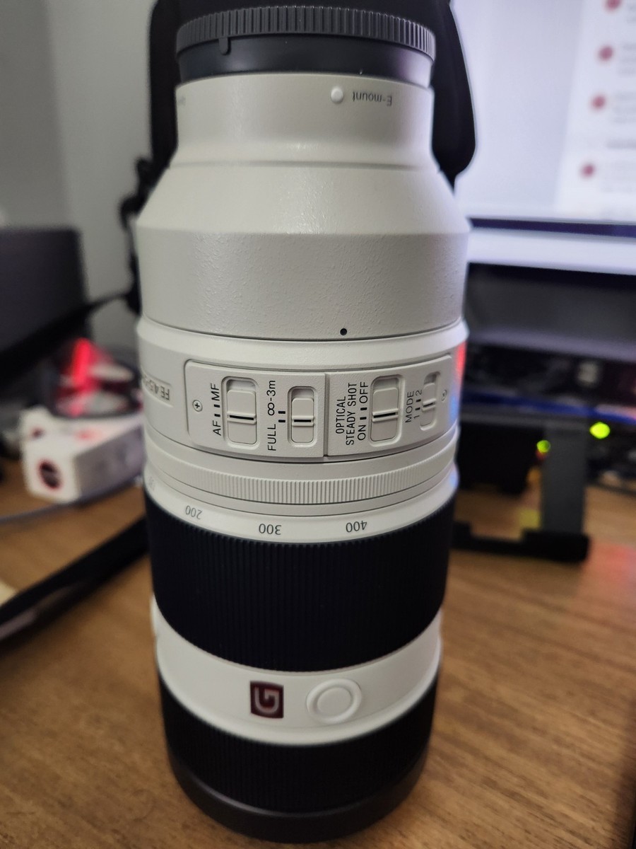 Sony G-Series FE 100-400mm f/4.5-5.6 GM OSS Lens - White
