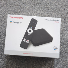 THOMSON Streaming Box 240 Google TV 4K UHD Google Assistant Android Cast Wi-Fi