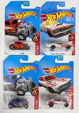 Hot Wheels Flames Series 4 Car Lot 68 Nova - 69 Dodge Superbee - 32 Fords