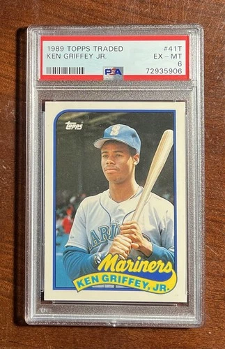 1989 Topps Traded Ken Griffey Jr.⭐️Rookie🔥PSA 6🧨EX-MINT💎Undergraded!