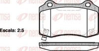 Remsa Bremsbelagsatz, Scheibenbremse 0434.54 FüR Chevrolet Jeep