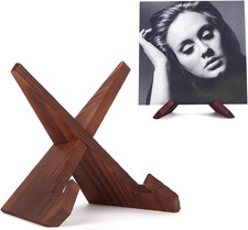 Now Playing Vinyl Record Stand, Wooden Display Vinyl Holder Stand, Retro Now Spi