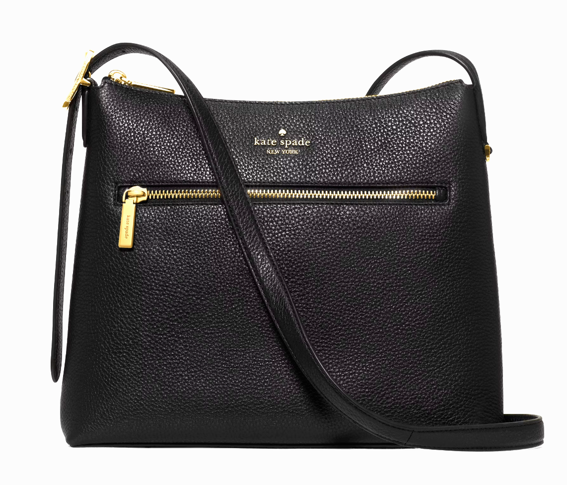【中古】 Hardwood Spades 輸入版 New Kate Spade 454 Large Swingpack Buckle Crossbody Leather Black