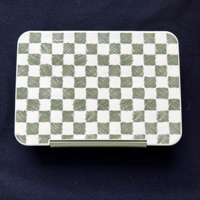 Stainless Steel Bento Box - Cat & Jack  Green & White  School Lunch Snack Box 