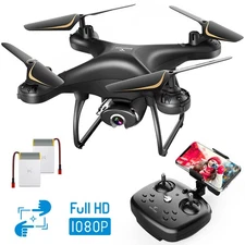 SNAPTAIN 2.7K Ultra-HD Camera Drone RC Gesture Control Headless Mode +2 Battery