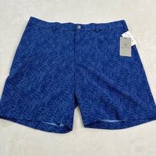 PGA TOUR Chino Golf Shorts Mens Size 36 Clematis Blue UPF 50 Moisture Wicking