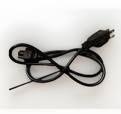 2 Feet Power Cord For Laptop, Printer, 3 Prong Mickey Mouse Connector Type