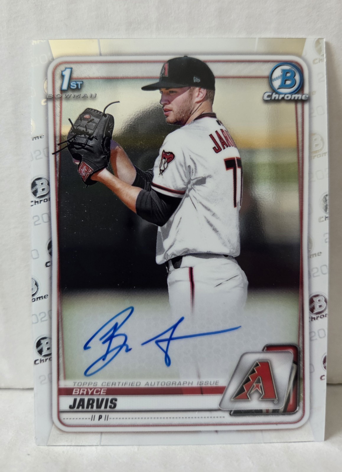 Bryce Jarvis 2020 Bowman Chrome Draft Auto 1st Prospect Rookie