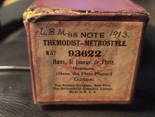 Metrostyle Themodist player piano roll 93622 Hans, le Joueur de Flute Overture