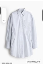 NWT Stella McCartney x H&M Striped Oversized Shirt Dress - Mixed Patterns