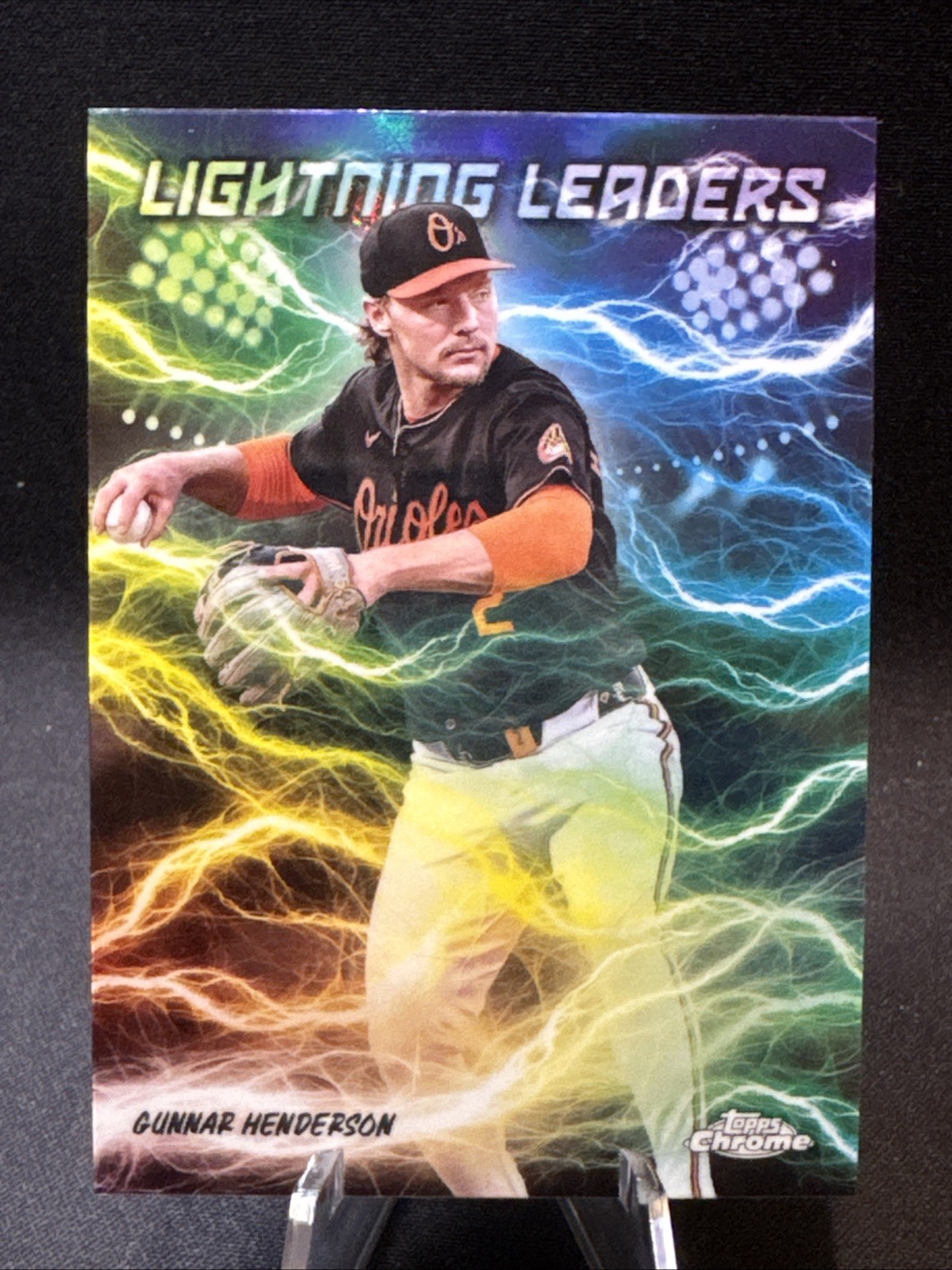 2025 Topps Chrome Gunnar Henderson Lightning Leaders SP