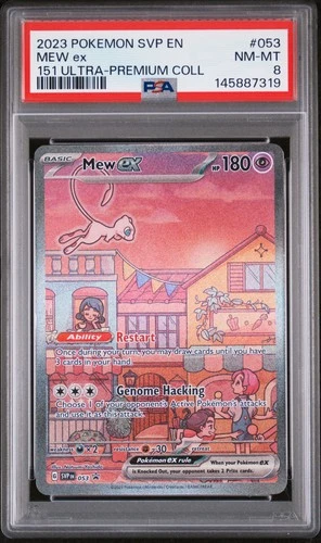 2023 POKEMON SVP EN-SV PROMO 151 ULTRA-PREMIUM COLLECTION #053 MEW EX PSA 8
