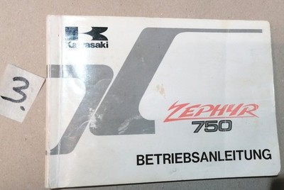 Betriebsanleitung Owner's Manual Zephyr 750 Kawasaki  ZR750C   #3