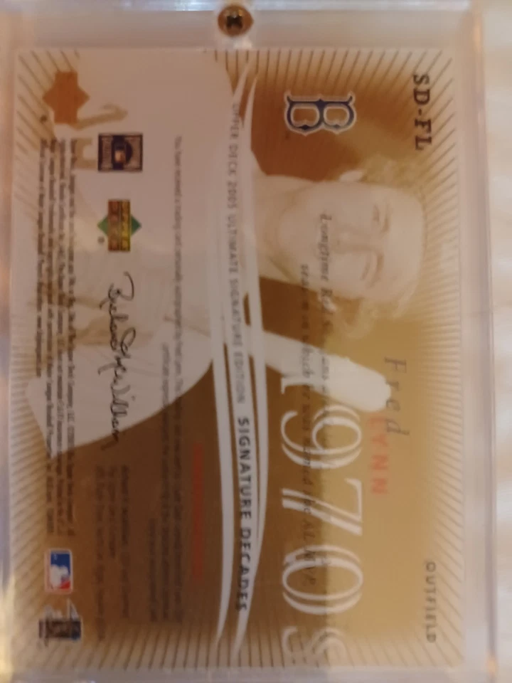 Upper Deck Ultimate Signature Edition Decades Fred Lynn 2005 años 70 SD FL Foto 2 de 2