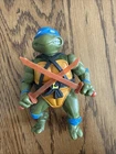 Vintage TMNT Leonardo 1988 Playmates Action Figure Complete W/ 2 Swords