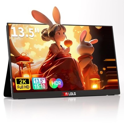 13.5''Portable Monitor for latop ,2K FHD 60HZ Laptop Monitor Screen,USB-C and...