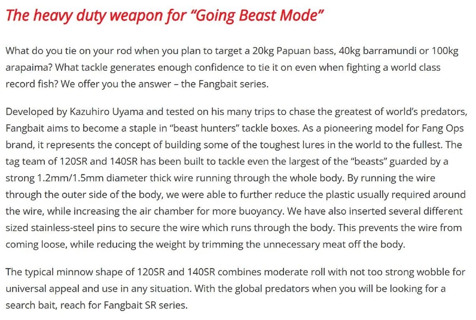 Señuelo flotante Duo Realis Fangbait 120SR ACC3151 (2314) Foto 4 de 4