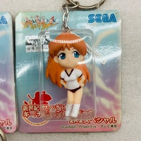 Neon Genesis Evangelion 2K2 Special Keychain Figure Set 10pcs SEGA New