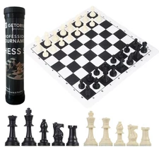 GETORIUM Tournament Chess Set Portable and Professional Set with Travel Portable