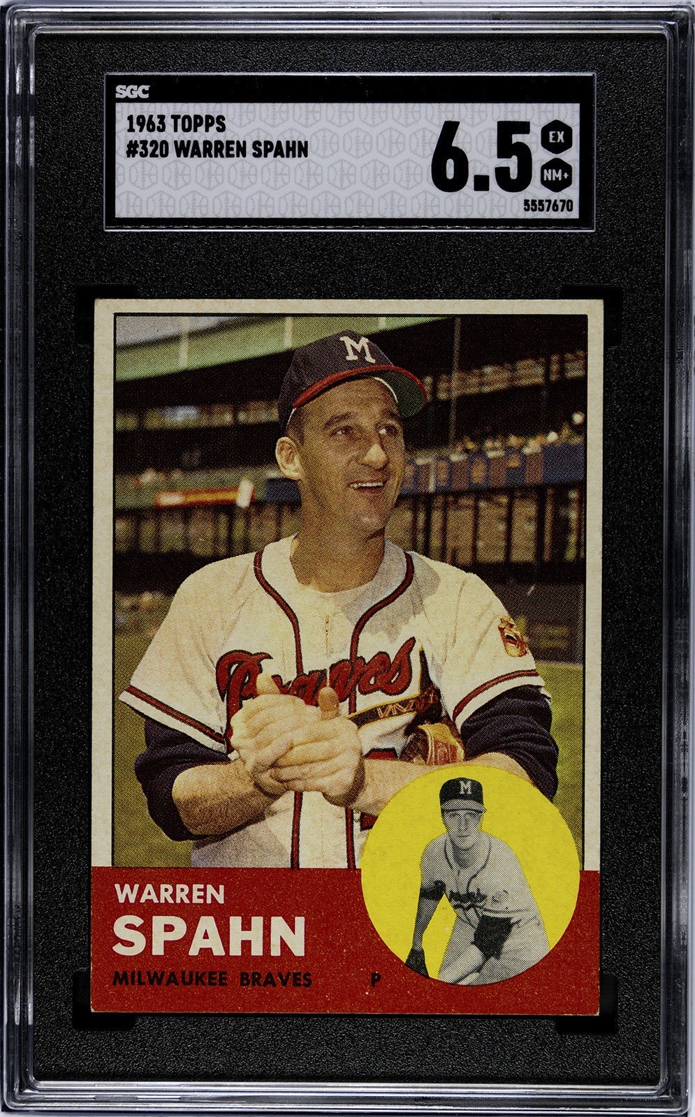 1963 Topps Warren Spahn #320 SGC 6.5